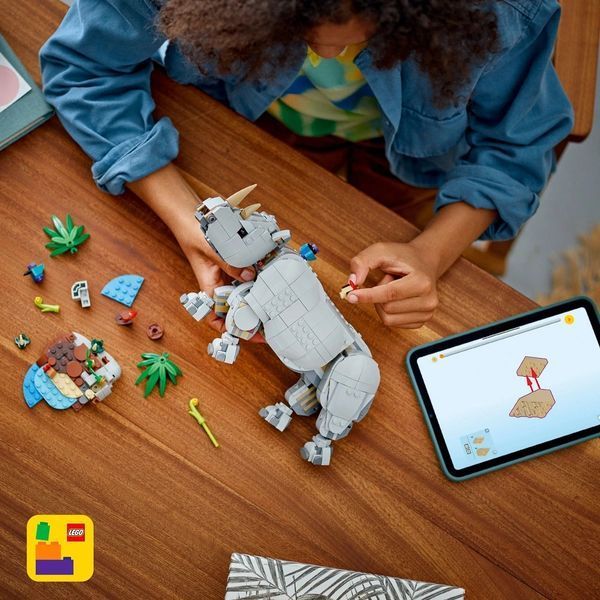 Конструктор LEGO Creator Дикі тварини: величний носоріг з птахами 31171 31171