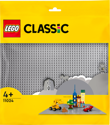 Конструктор LEGO Classic Сіра базова пластина 1 деталь 11024 11024