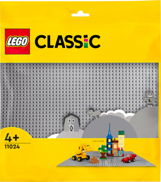 Конструктор LEGO Classic Сіра базова пластина 1 деталь 11024 11024