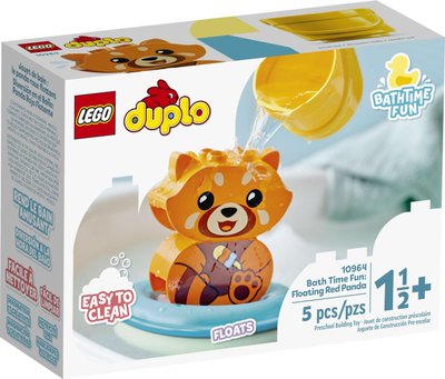 LEGO 10964 DUPLO My First Приключения в ванной: Красная панда на плоту 10964