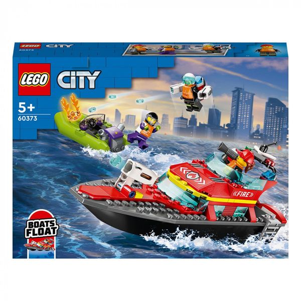 Конструктор LEGO® LEGO City Човен пожежної бригади 144 деталей (60373) 60373