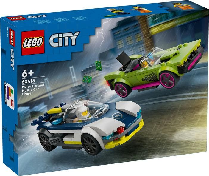 Конструктор LEGO® City Переслідування маслкара на поліцейському автомобілі 60415 60415