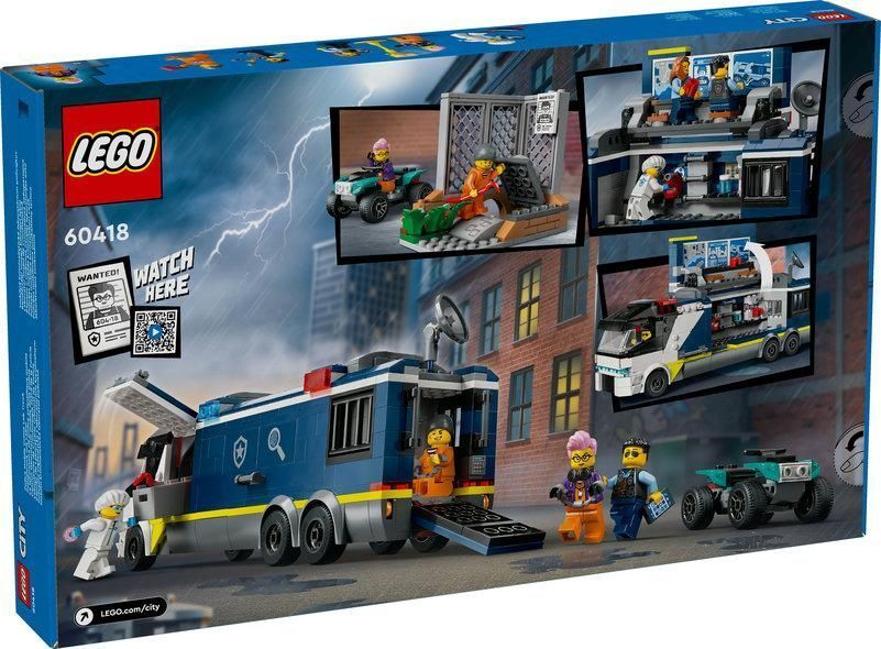 Конструктор LEGO&reg; City Пересувна поліцейська криміналістична лабораторія 60418 60418