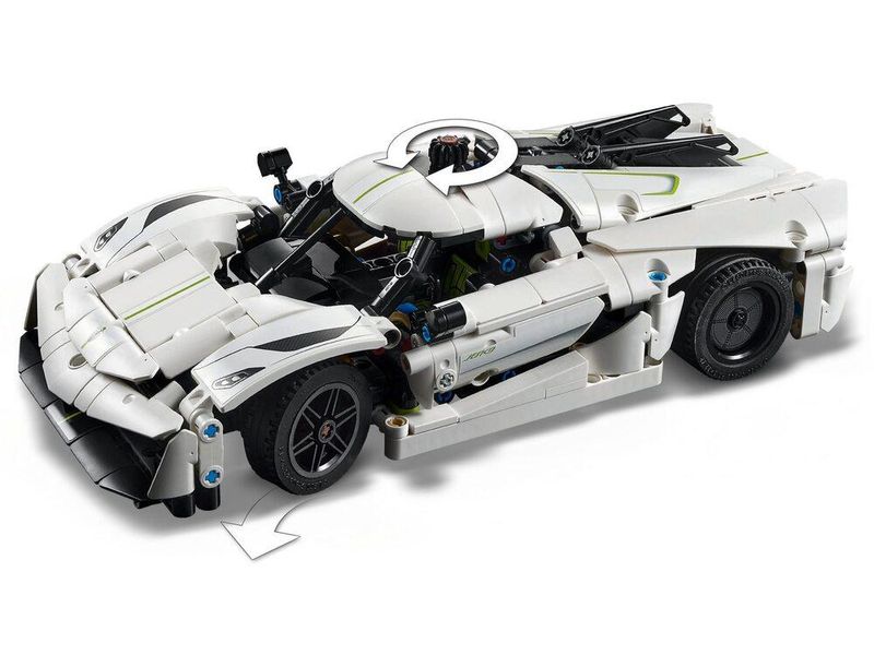 Конструктор LEGO Technic Koenigsegg Jesko Absolut — Белый гиперкар 42184 42184