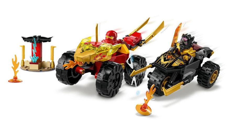 Конструктор LEGO NINJAGO® Автомобільна й байкова битва Кая і Раса 71789 71789