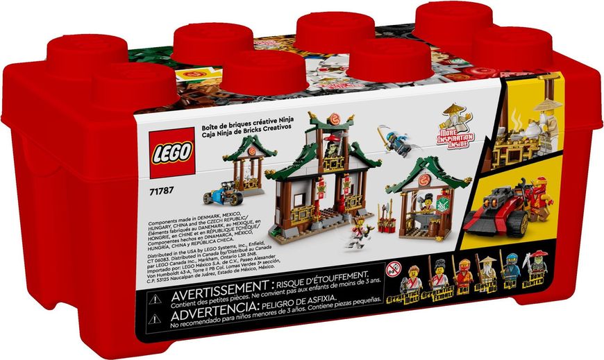 Конструктор LEGO® Ninjago Ніндзя Коробка з кубиками для творчості 530 деталей (71787) 71787